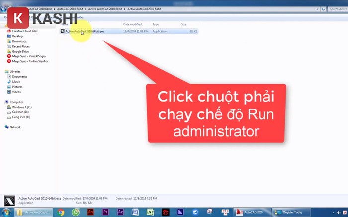Nhấn chọn "Run as administrator"