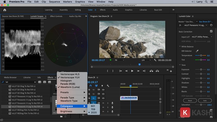 Giao diện phần mềm trên phiên bản mới Adobe Premiere Pro 2022